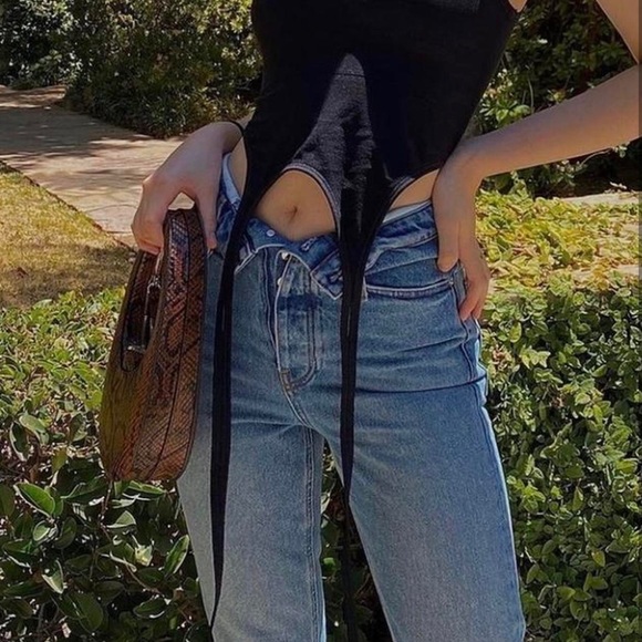 Alexander Wang Denim - Alexander Wang Foldover Jean